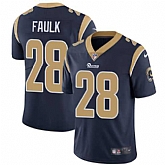 Nike Los Angeles Rams #28 Marshall Faulk Navy Blue Team Color NFL Vapor Untouchable Limited Jersey,baseball caps,new era cap wholesale,wholesale hats